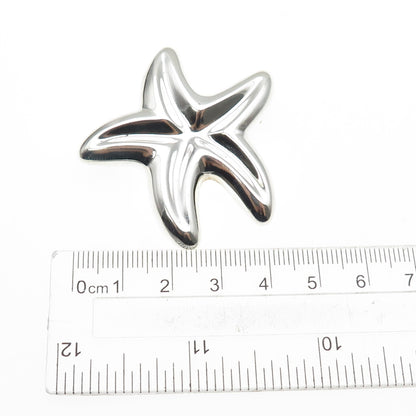 CNA PRANDA 925 Sterling Silver Vintage Starfish Pin Brooch