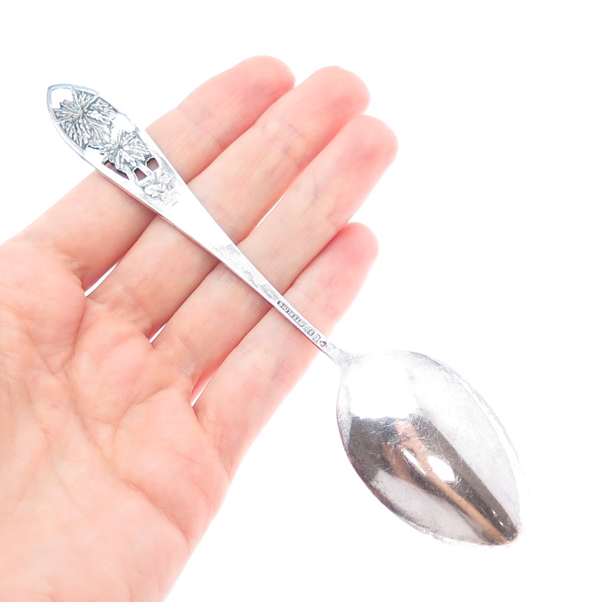 CHARLES M. ROBBINS 925 Sterling Silver Antique Art Deco Bermuda Coffee Spoon