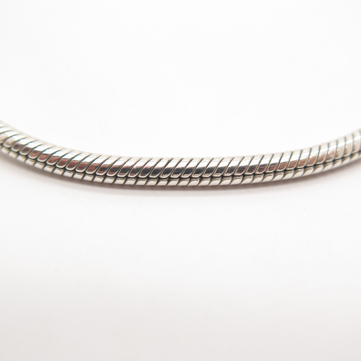 925 Sterling Silver Herringbone Station Link Bracelet 5 3/4"