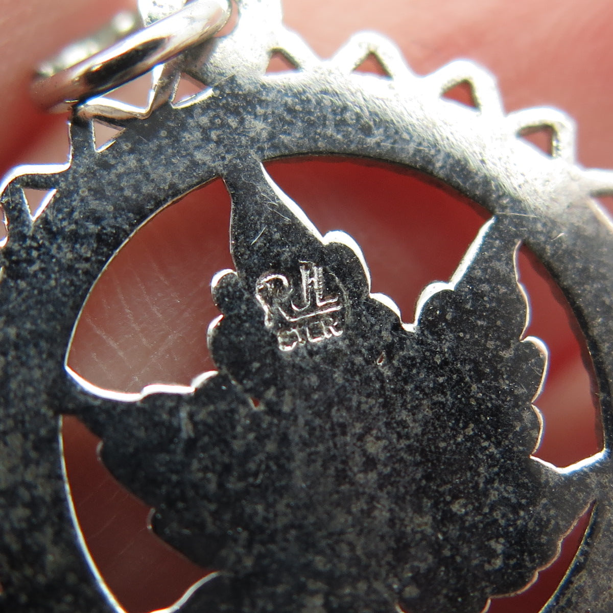 REMBRANDT RJL 925 Sterling Silver Vintage Maple Leaf Pendant