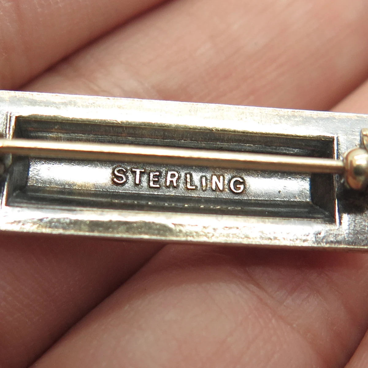 925 Sterling Silver Antique US Army Second Lieutenant Pin
