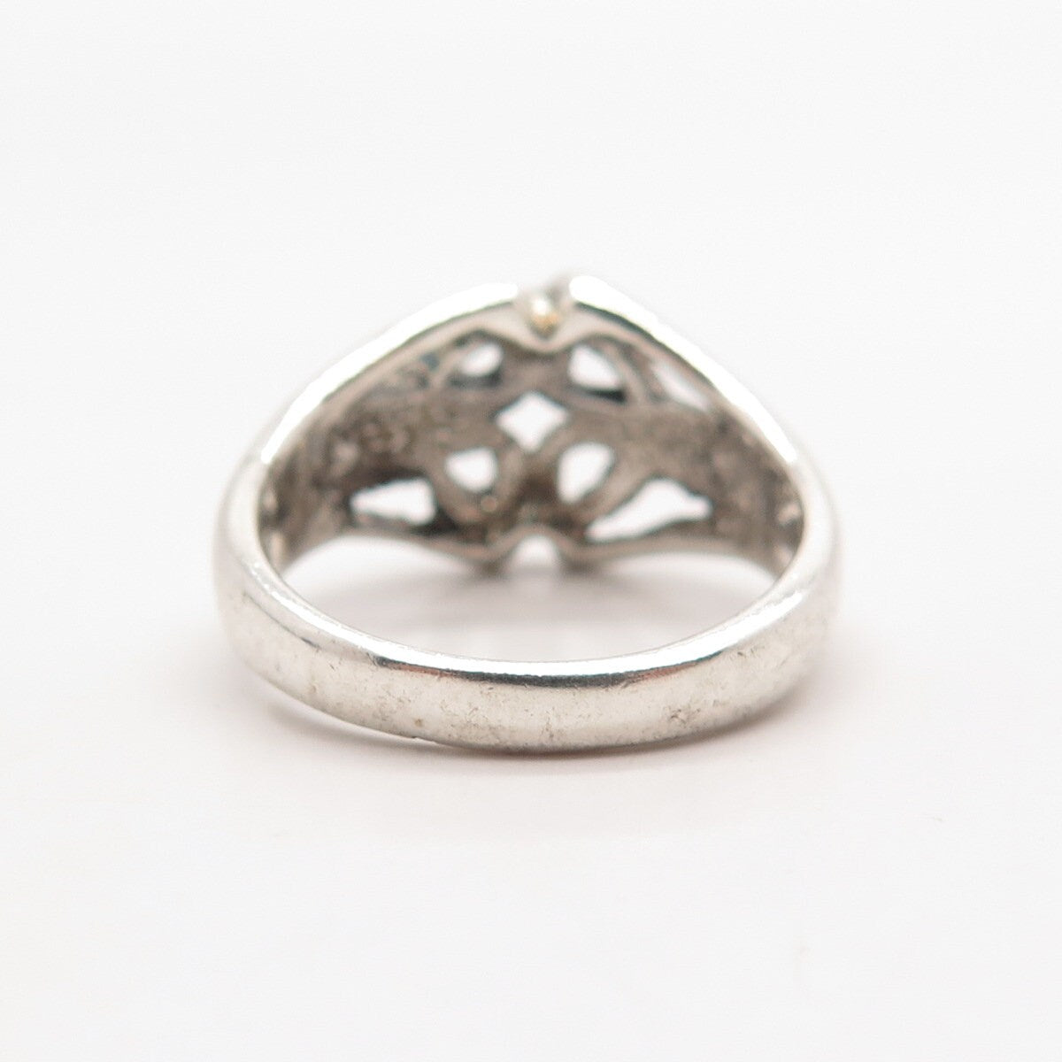 925 Sterling Silver Vintage Celtic Ring Size 6.75
