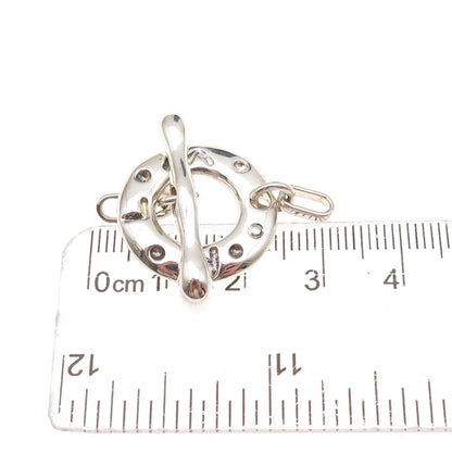 Robert Lee Morris Sterling Silver Vintage Bracelet / Necklace Toggle Lock Clasp