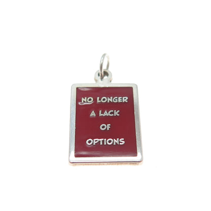 925 Sterling Silver Enamel No Longer A Lack Of Options Minimalist Charm Pendant