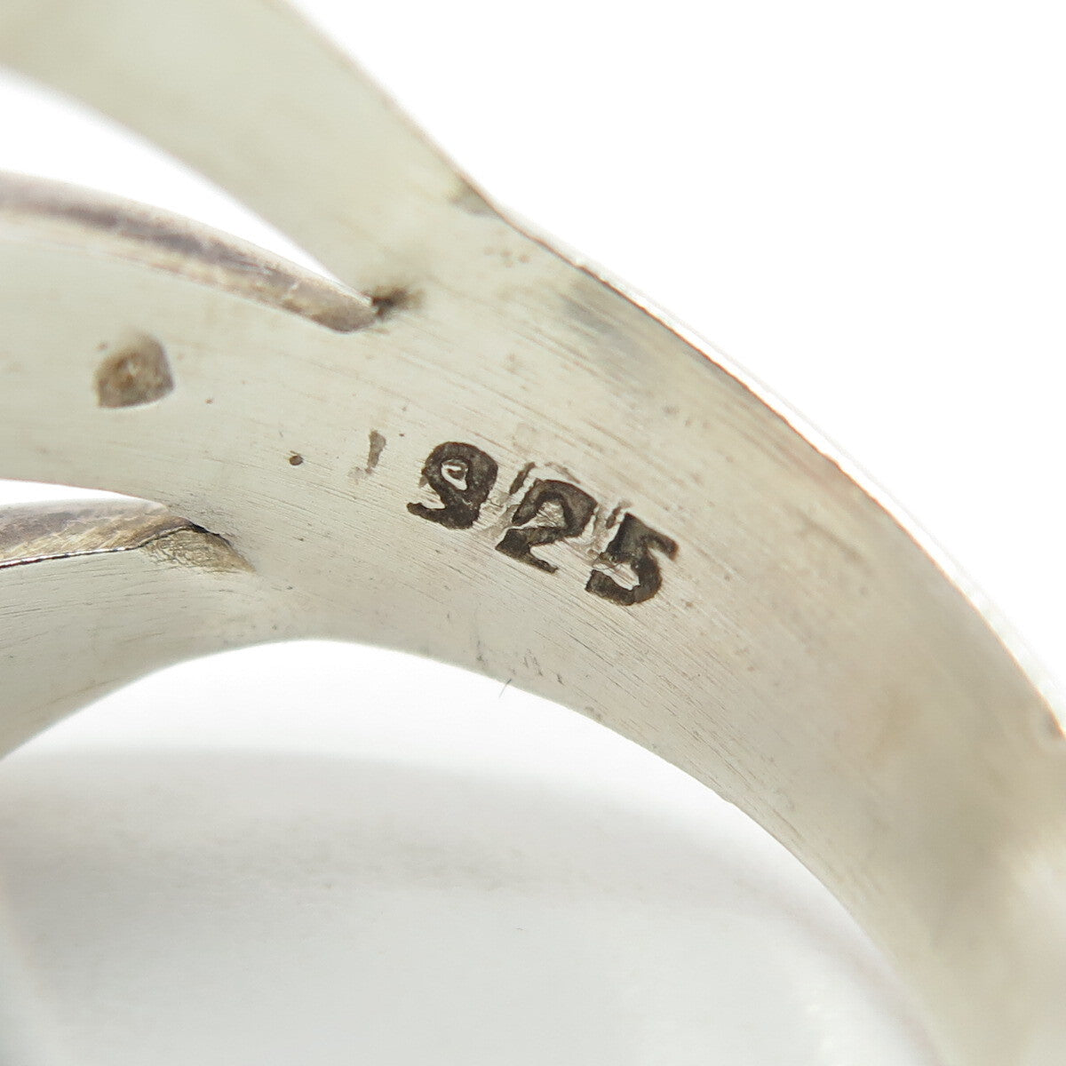 925 Sterling Silver Vintage Mexico Multi-Row Modernist Ring Size 9.25
