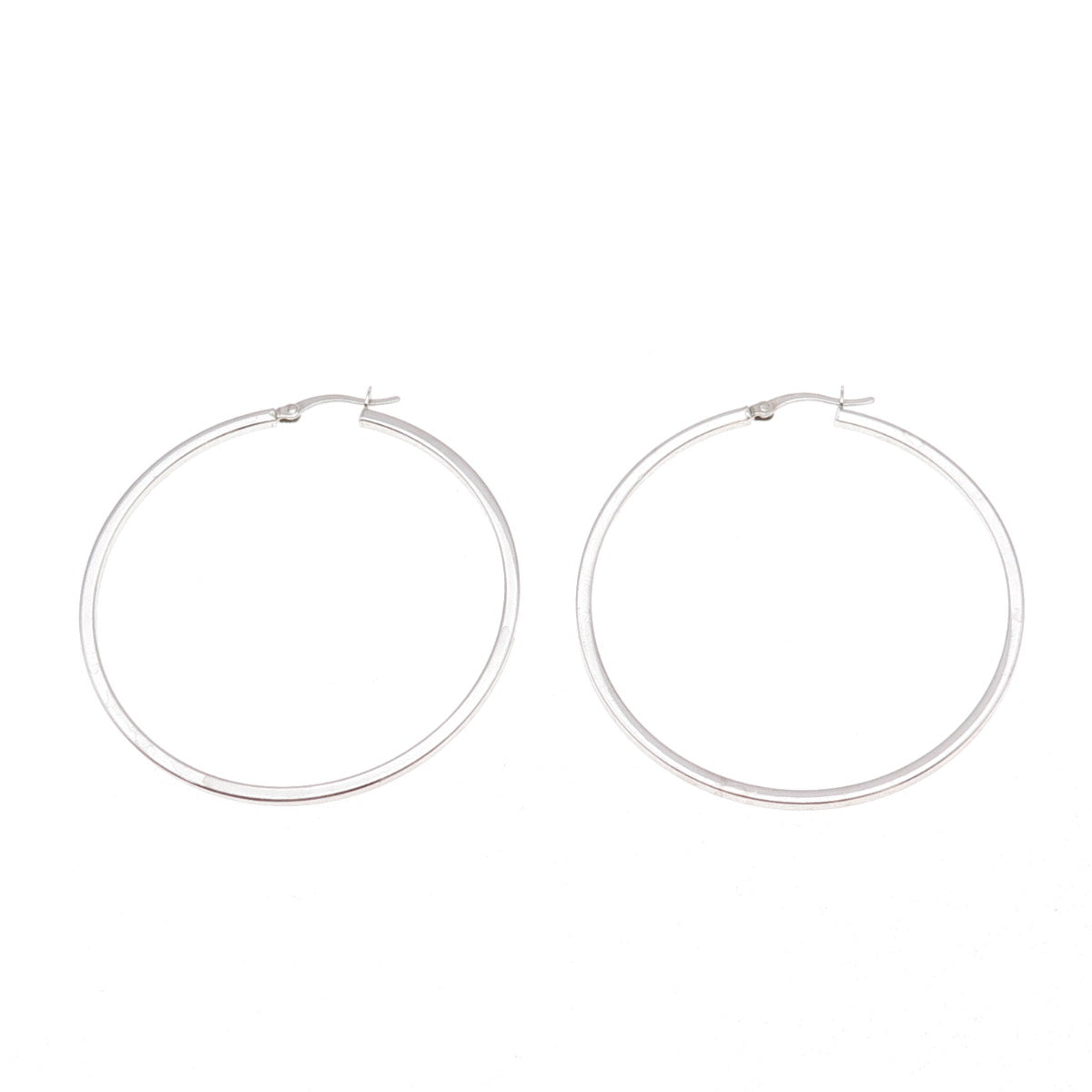Han 925 Sterling Silver Tube Hoop Earrings