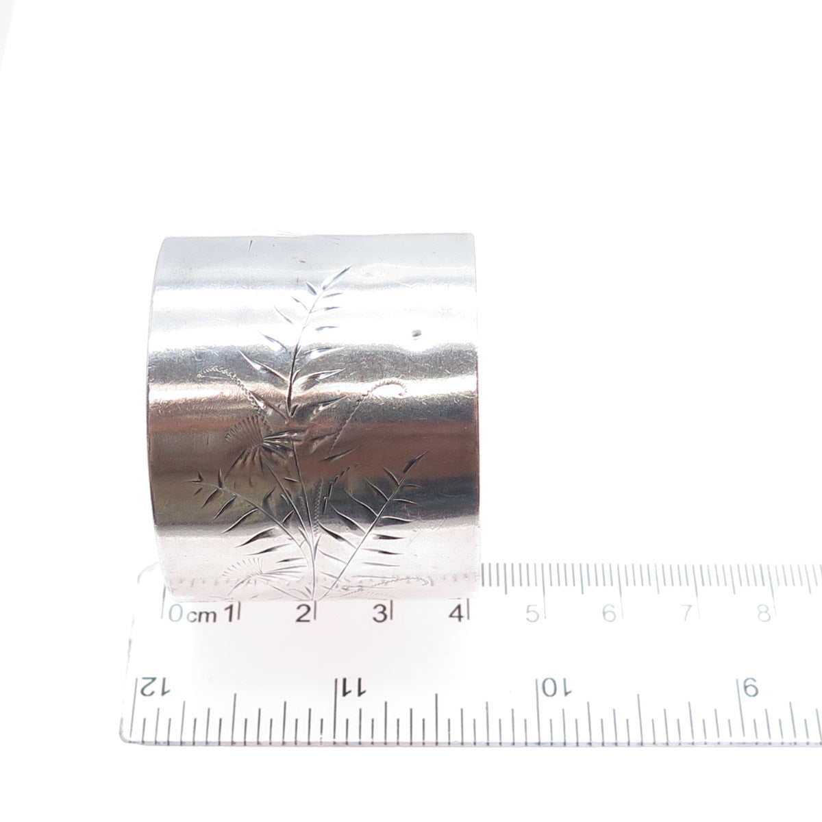 GORHAM 925 Sterling Silver Antique Victorian Engraved Napkin Ring Holder #880