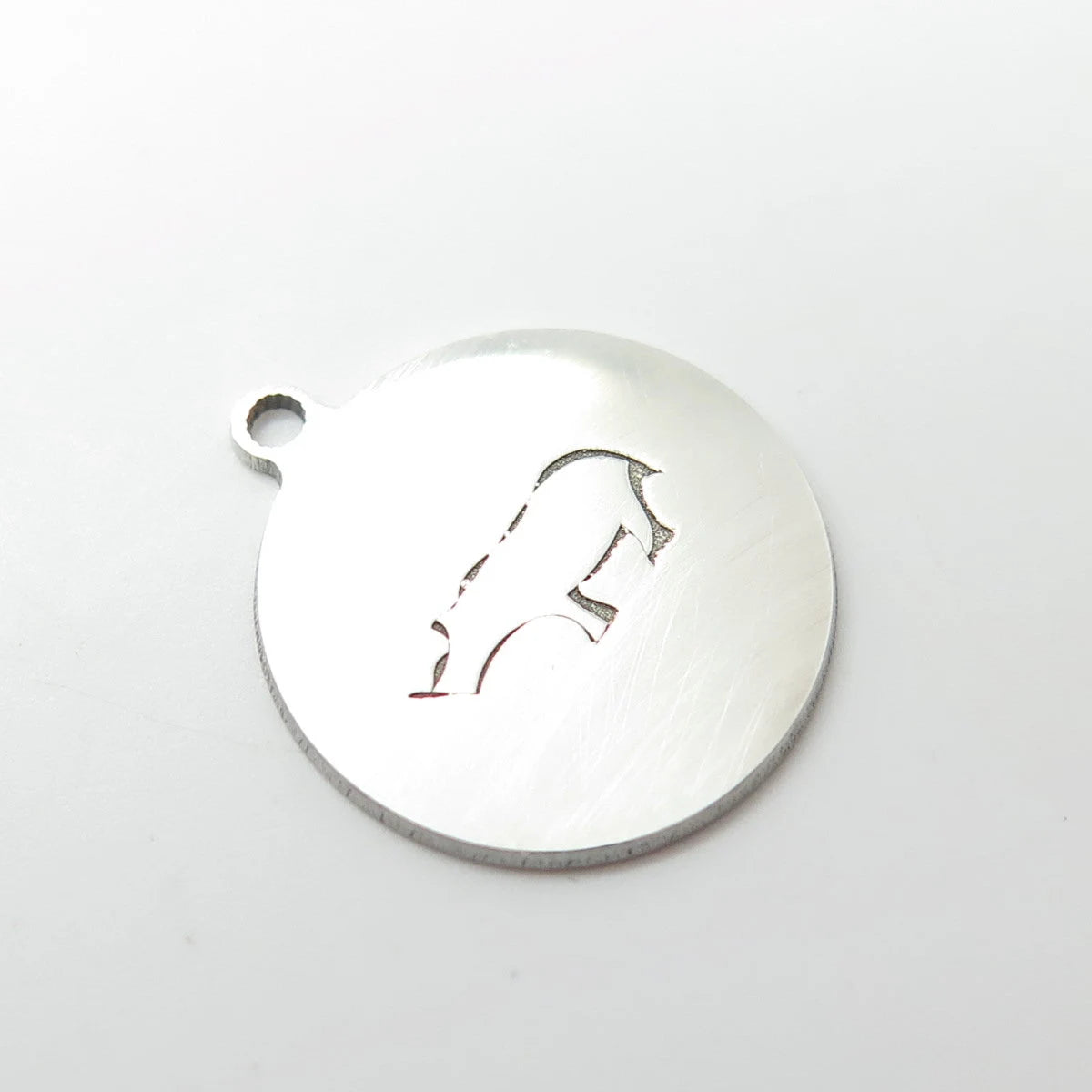 925 Sterling Silver USA Two In Town Rhinoceros Charm Pendant