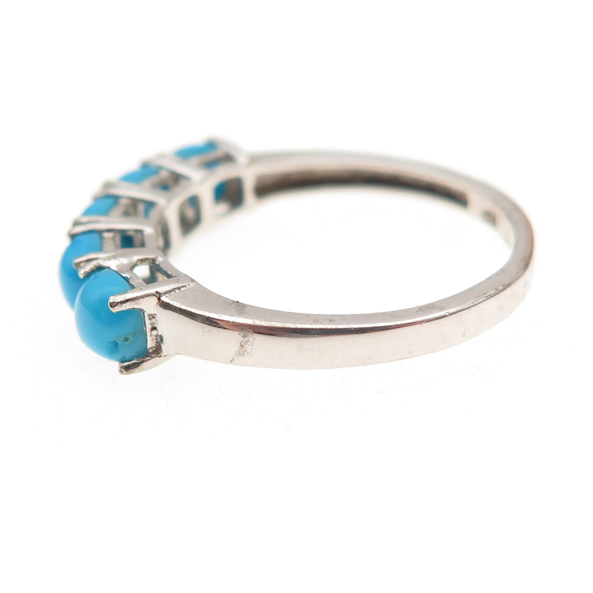 Chuck Clemency 925 Sterling Silver Real Sleeping Beauty Turquoise Ring Size 8