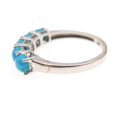 Chuck Clemency 925 Sterling Silver Real Sleeping Beauty Turquoise Ring Size 8