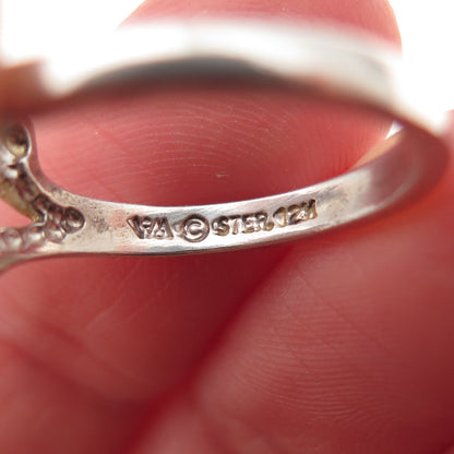 Wheeler Mfg 925 Sterling Silver 12K Gold Vintage Black Hills Ring Size 6.25