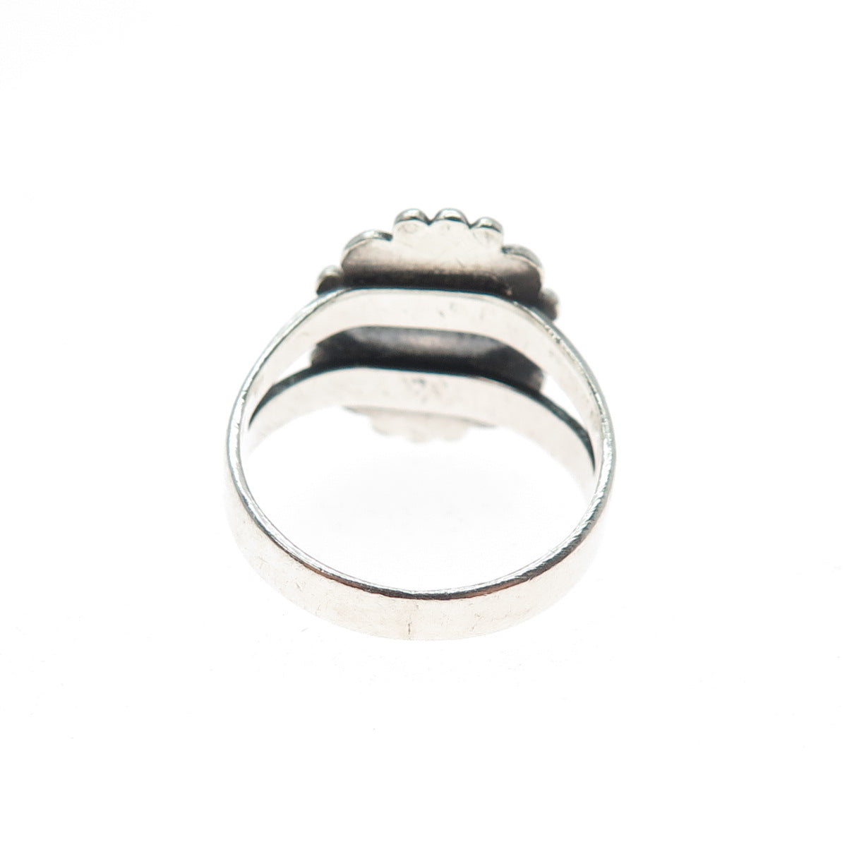 Old Pawn 925 Sterling Silver Vintage Southwestern Kingman Turquoise Ring Size 5