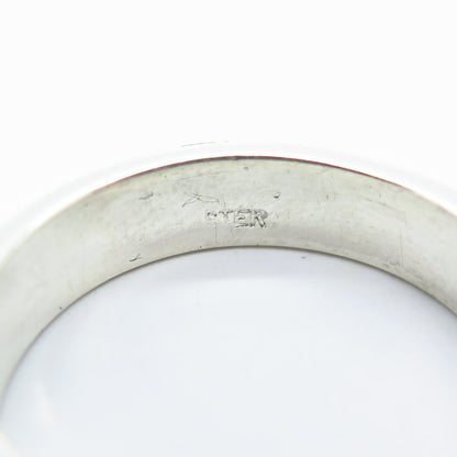925 Sterling Silver Vintage Classic Band Ring Size 8.25