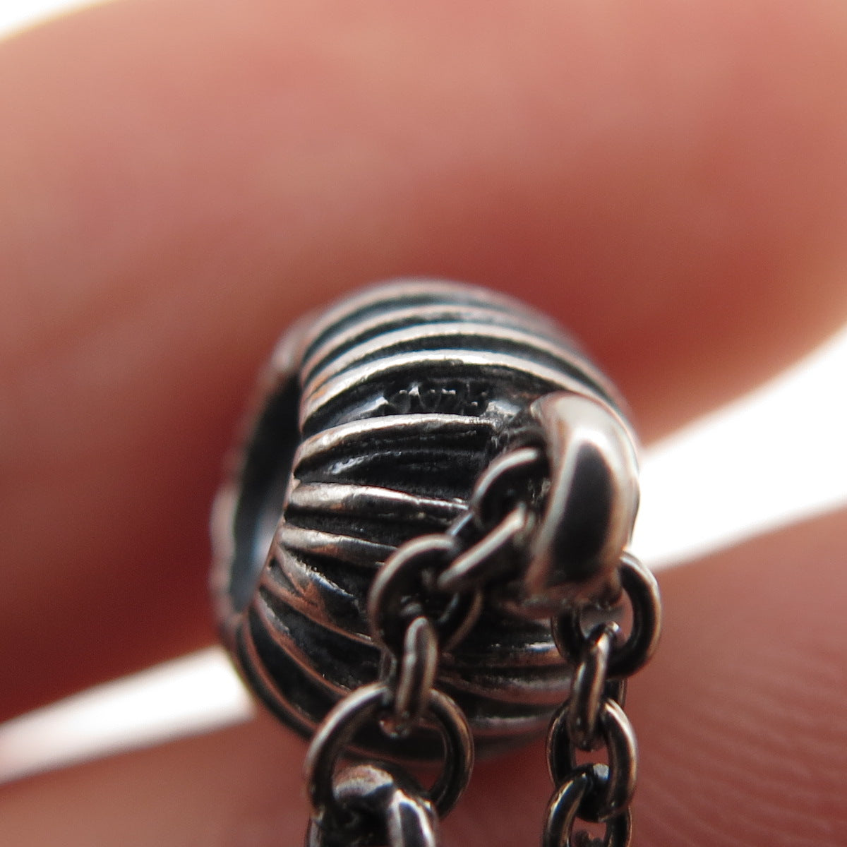 PANDORA 925 Sterling Silver Enamel Winter Mittens Dangle Slide Charm