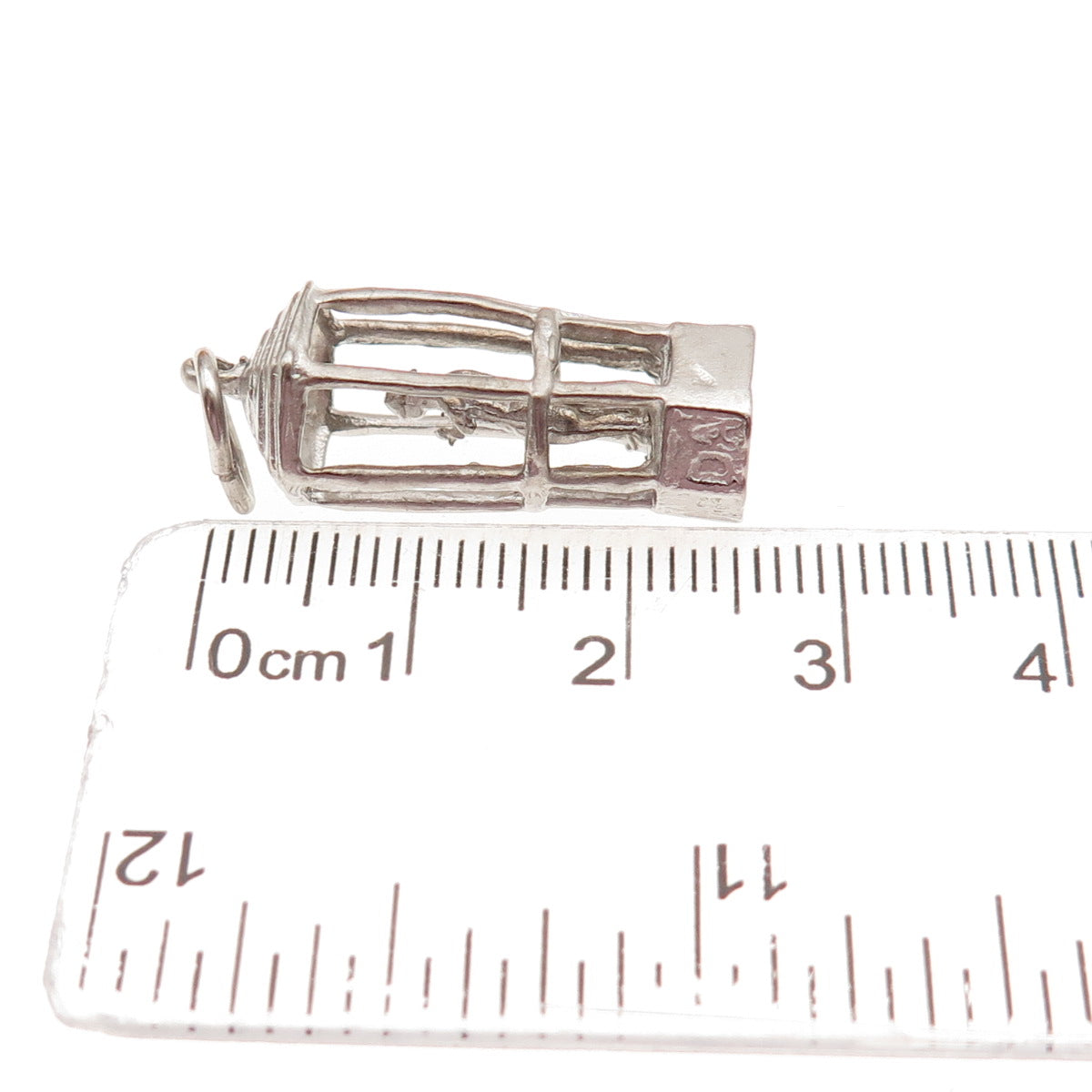 925 Sterling Silver Vintage Bermuda Traffic Controller 3D Charm Pendant