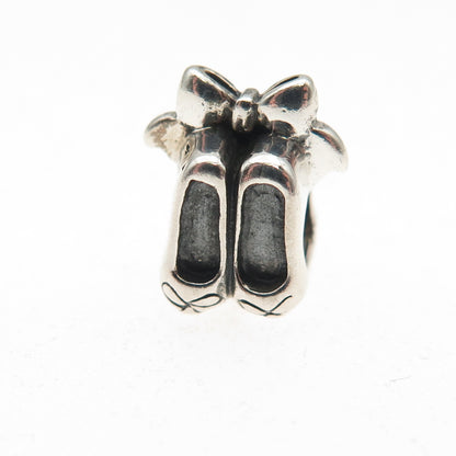 Chamilia 925 Sterling Silver Ballerina Shoes Slide Bead Charm