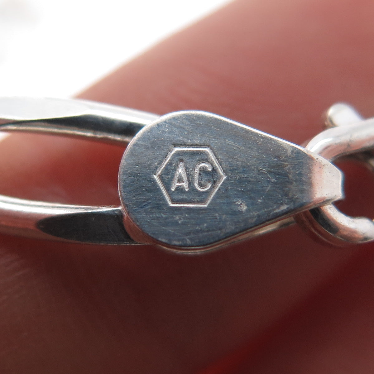 925 Sterling Silver Vintage Figaro Chain Necklace 20"