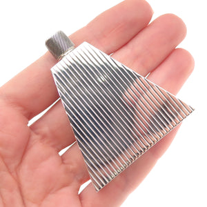 FORTUNOFF 925 Sterling Silver Vintage Italy Ribbed Perfume Bottle