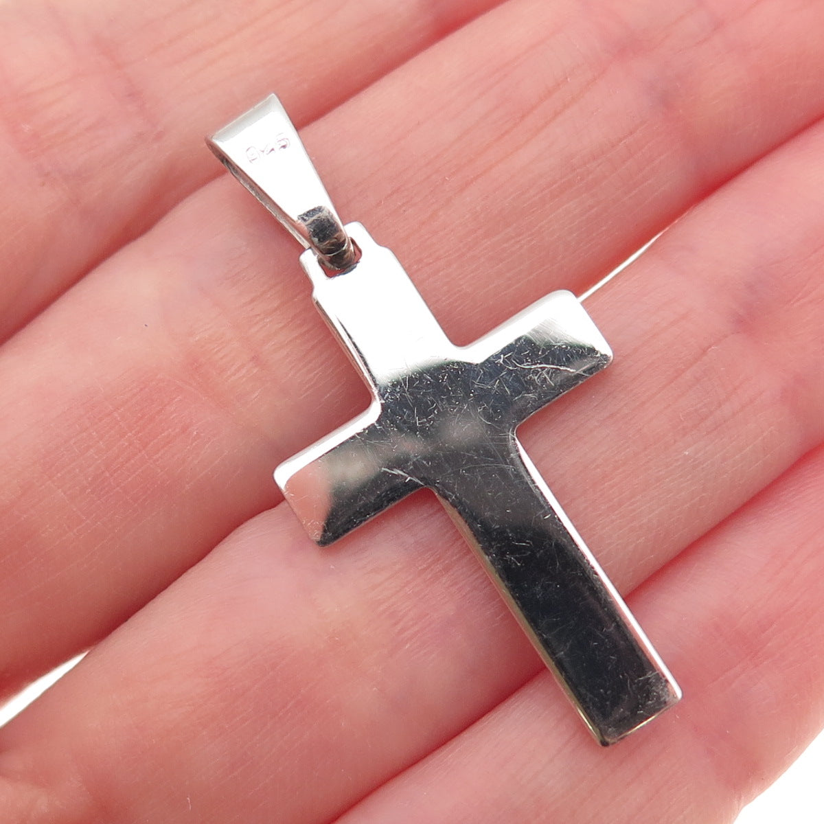 925 Sterling Silver Cross Religious Charm Pendant