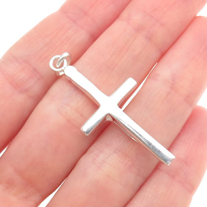 925 Sterling Silver Vintage Crucifix Cross Religious Charm Pendant