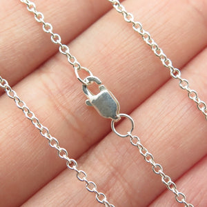 925 Sterling Silver Cable Chain Necklace 16"