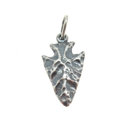 SUNWEST Old Pawn 925 Sterling Silver Vintage Southwestern Arrow Charm Pendant