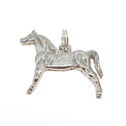 925 Sterling Silver Vintage Horse Pendant