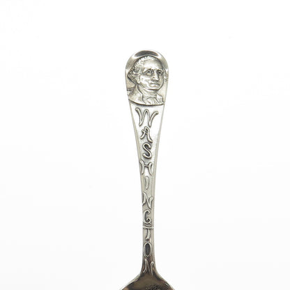 MECHANICS 925 Sterling Silver Antique White House Washington DC Coffee Spoon