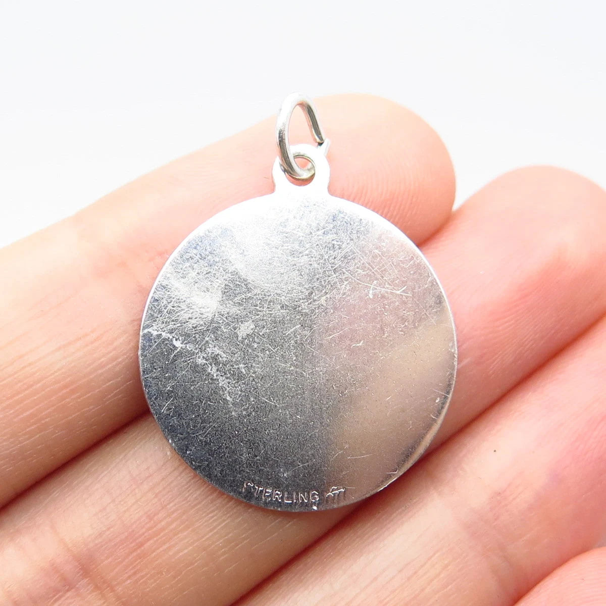 925 Sterling Silver Vintage Griffith & Sons Co "Happy Anniversary" Pendant