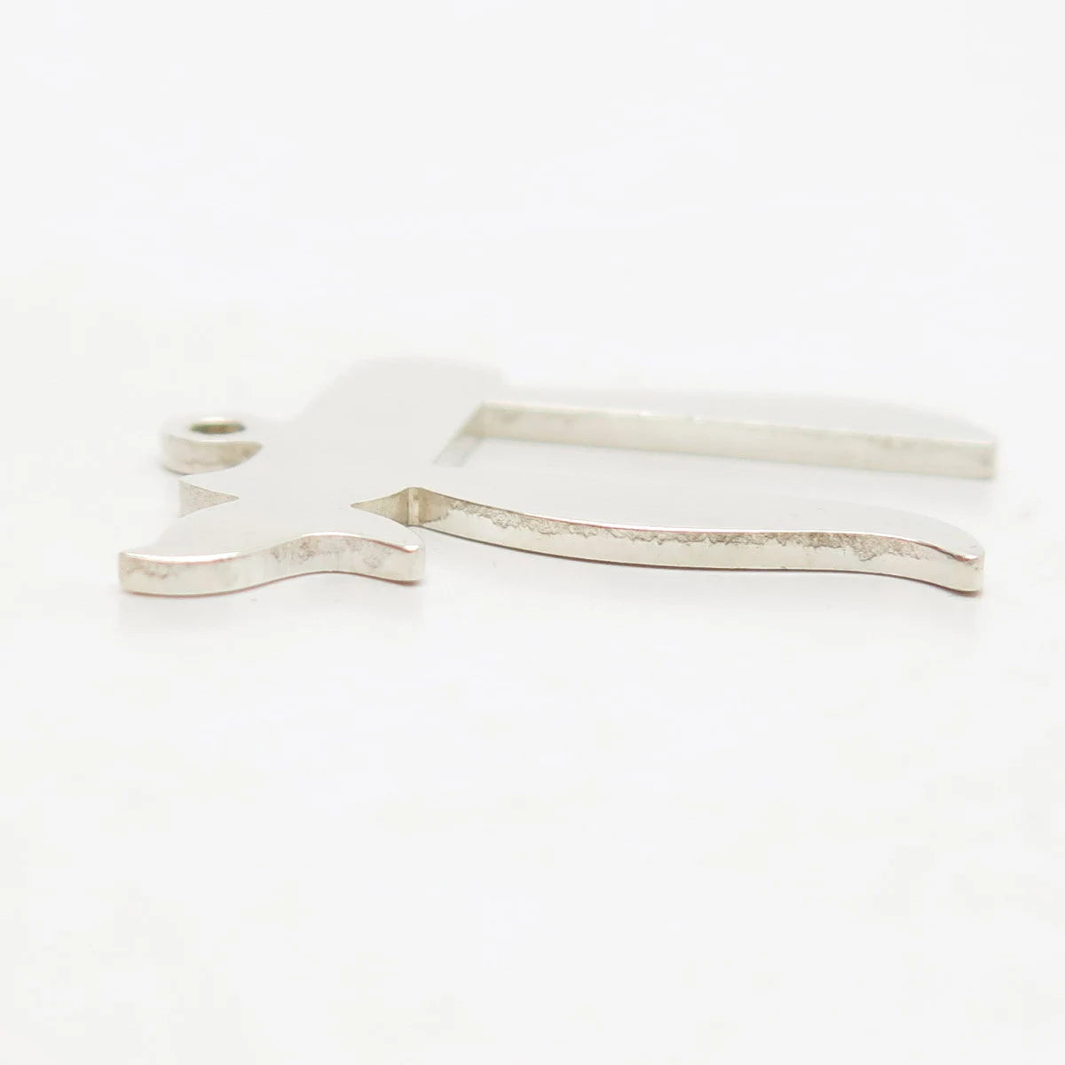 925 Sterling Silver Vintage Chai Judaica Pendant