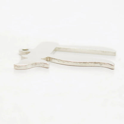 925 Sterling Silver Vintage Chai Judaica Pendant