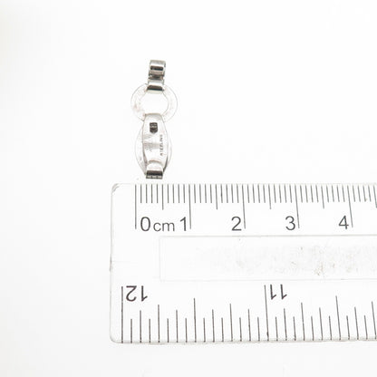 WELLS 925 Sterling Silver Antique Art Deco Bracelet / Necklace Hook Box Lock