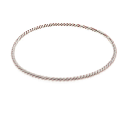 David Yurman 925 Sterling Silver Vintage Cable Classics Bangle Bracelet 8.25"