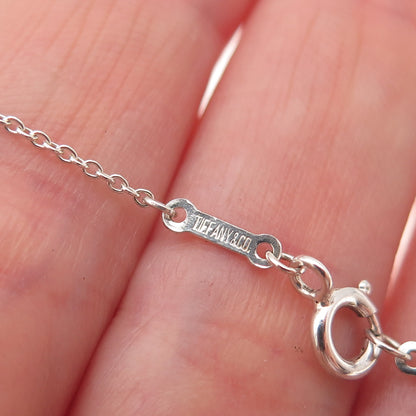 Tiffany & Co. Elsa Peretti 925 Sterling Vintage Star of David Chain Necklace 16"