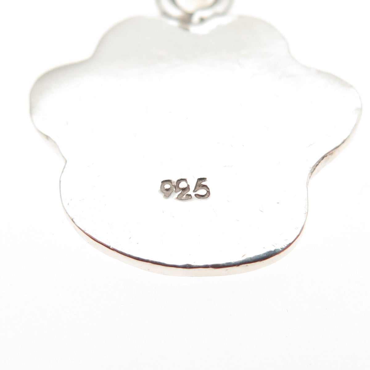 925 Sterling Silver Dog Paw Cable Chain Necklace 16"