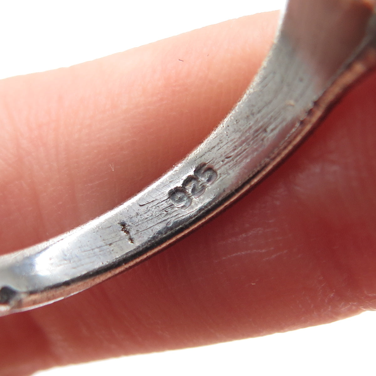 925 Sterling Silver Vintage Aries Zodiac Sign Oxidized Ring Size 9.25