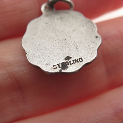 BATES & KLINKE 925 Sterling Silver Antique Art Deco Mount Rushmore Mini Pendant