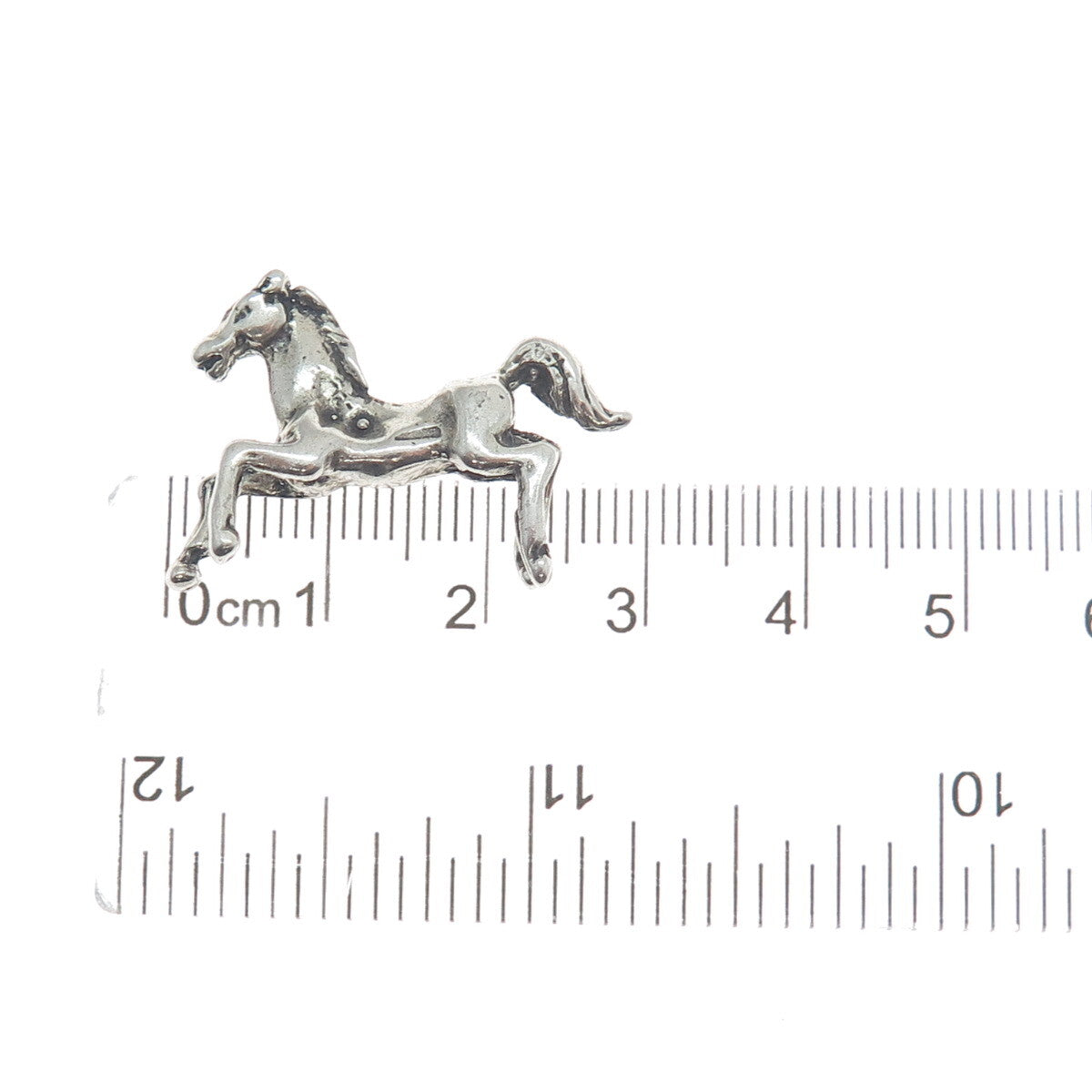 800 Silver Vintage Wild Horse Oxidized Miniature