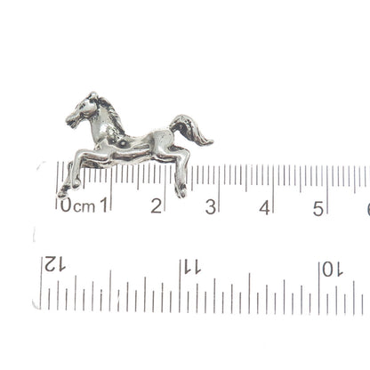 800 Silver Vintage Wild Horse Oxidized Miniature