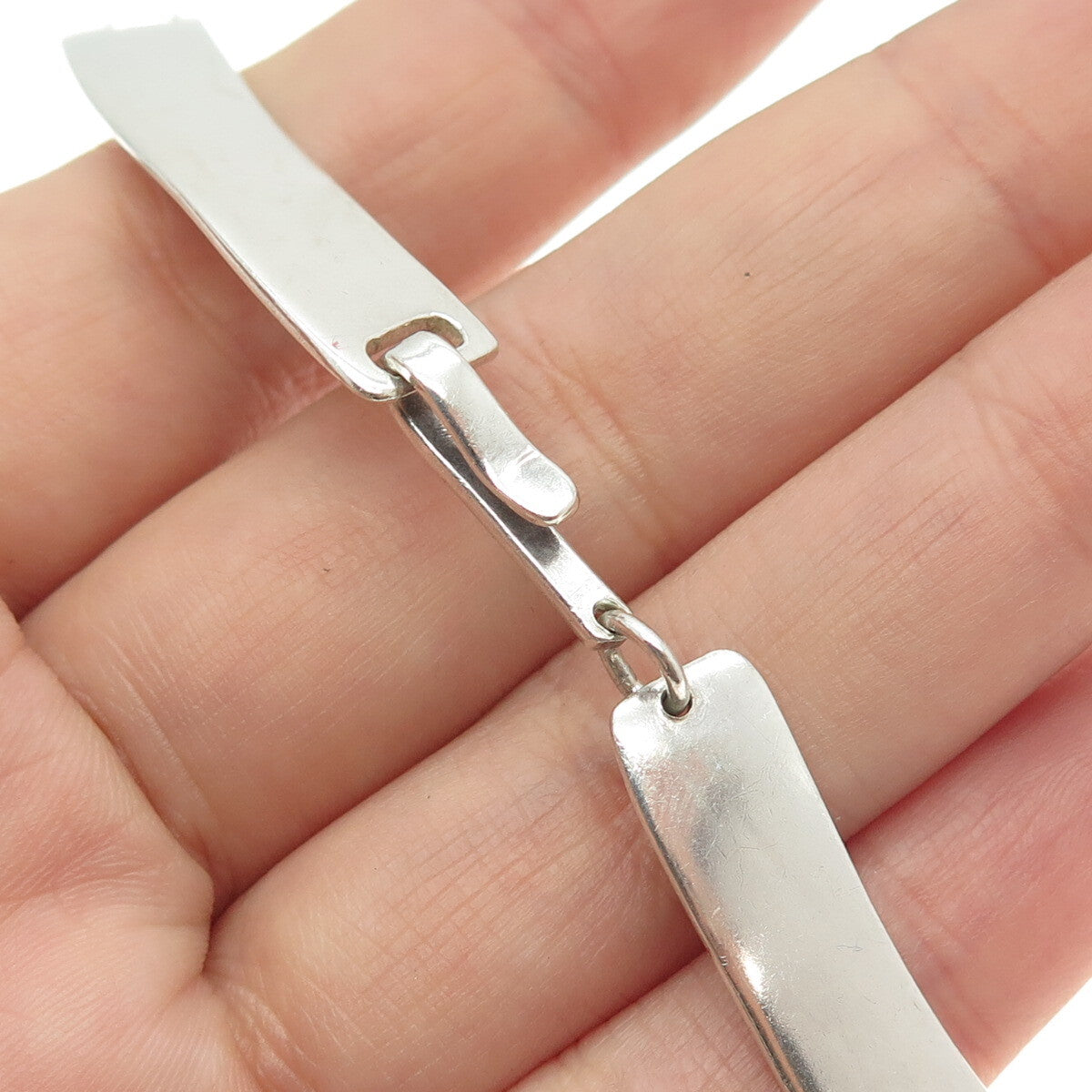 KAI ORIGNAL 925 Sterling Silver Vintage Modernist Necklace 14"
