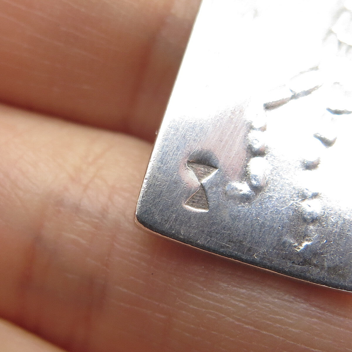 MARVIN C. LOMAHAFTEWA Old Pawn Sterling Silver Vintage Kokopelli Tribal Pendant