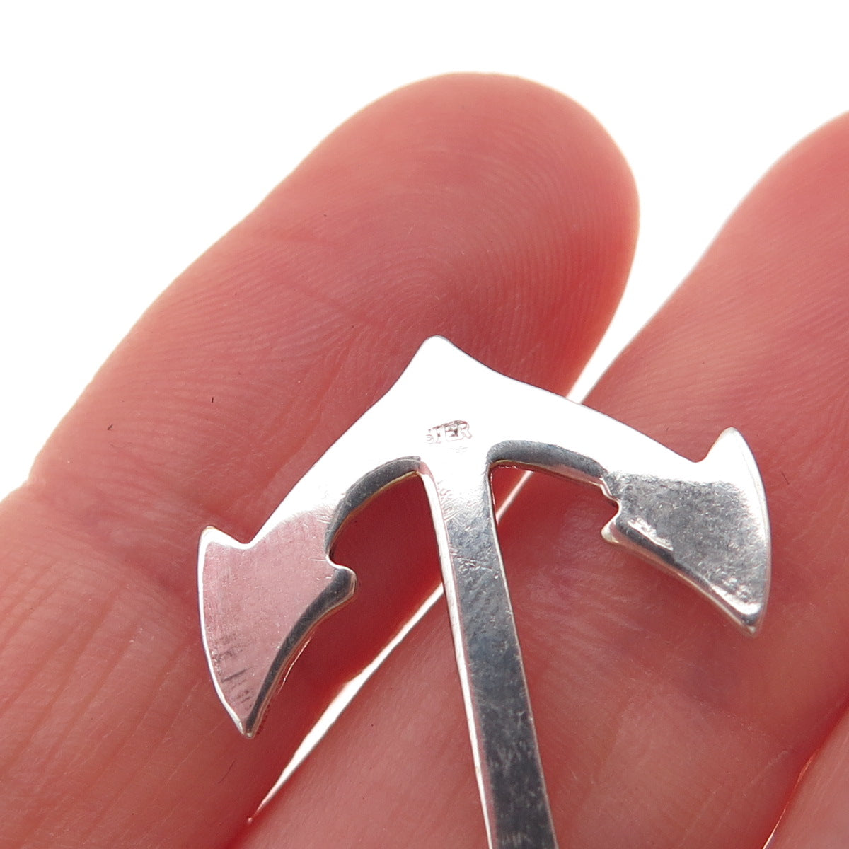 925 Sterling Silver Vintage Anchor Oxidized Charm Pendant