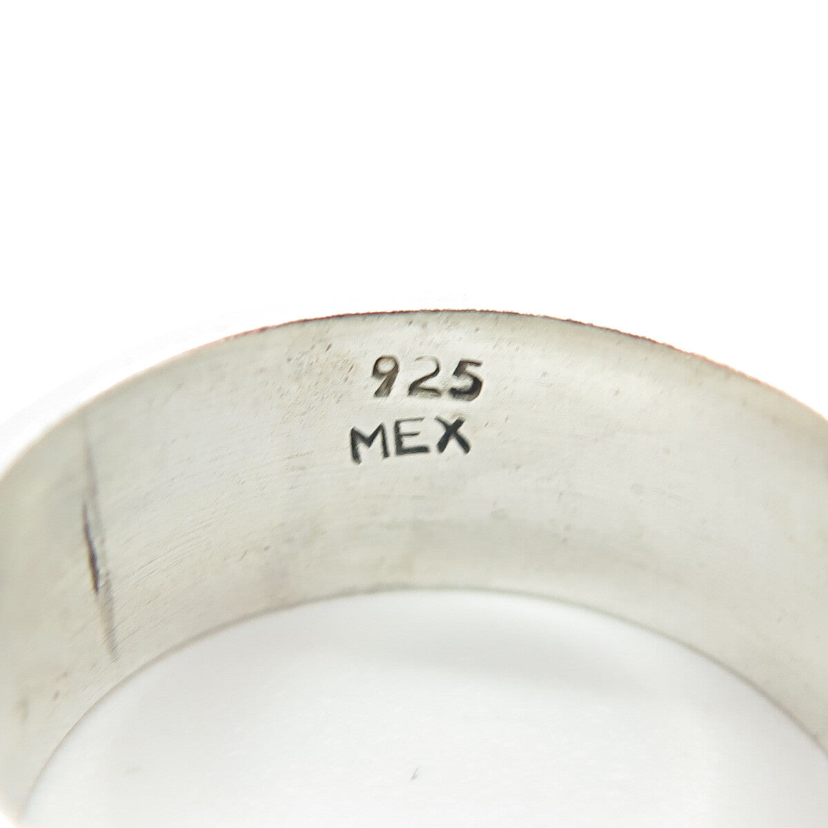 925 Sterling Silver Vintage Mexico Spiral Oxidized Band Ring Size 9.75