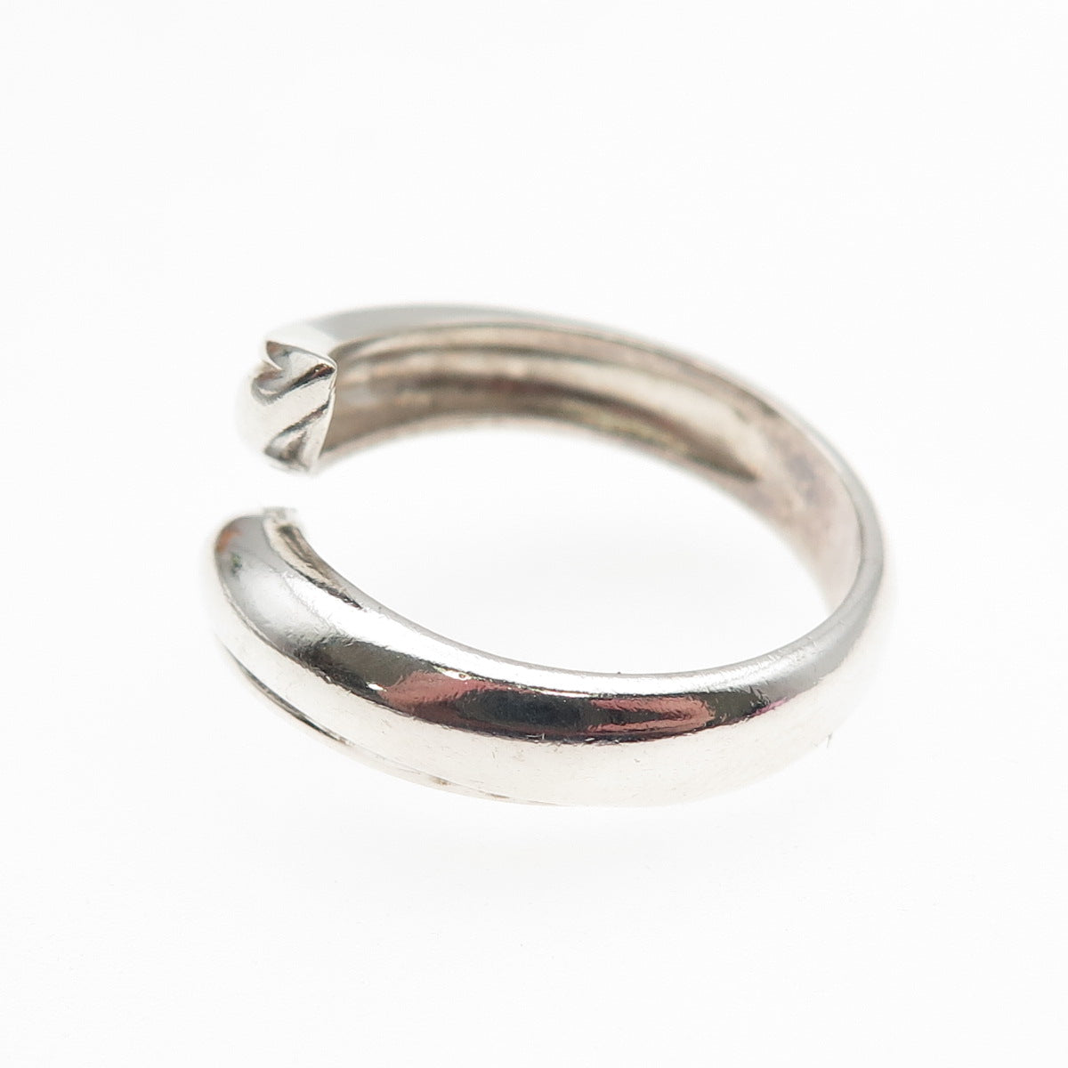 MWS Mark Wasserman Samara Sterling Silver Vintage Adjustable Bypass Ring Size 9