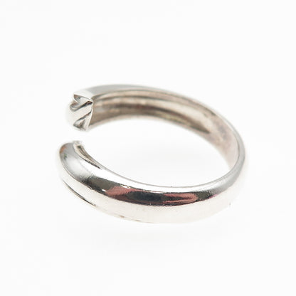 MWS Mark Wasserman Samara Sterling Silver Vintage Adjustable Bypass Ring Size 9