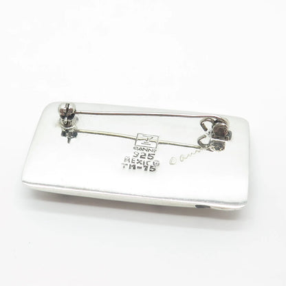 925 Sterling Silver Vintage Mexico ANNI Cutout Dog & Bone Pin Brooch