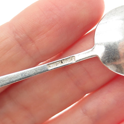 C LAMOND FILS Sterling Antique Enamel Vancouver Canada Indian Chief Coffee Spoon
