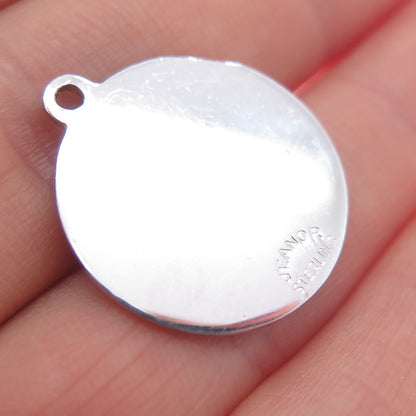 JEANOR 925 Sterling Silver Vintage Sweet 16 Charm Pendant