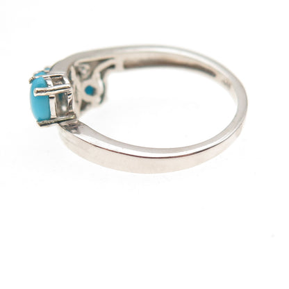 Chuck Clemency 925 Sterling Silver Real Sleeping Beauty Turquoise Ring Size 8