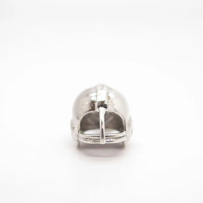 925 Sterling Silver Vintage Helmet Charm Pendant
